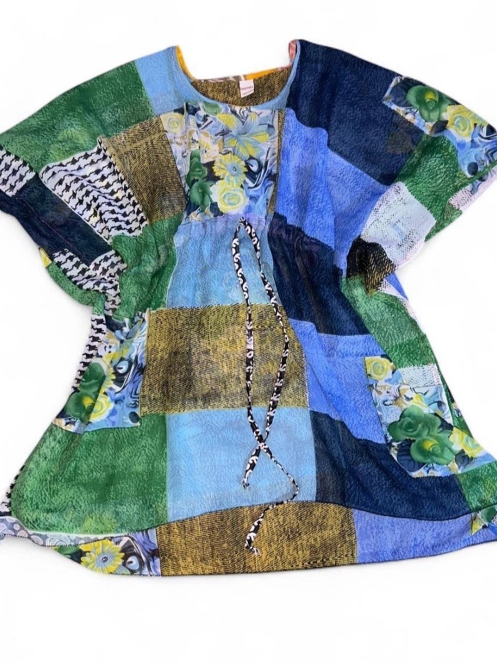 TRUE ROCK Blue and Yellow Patterned Tunic